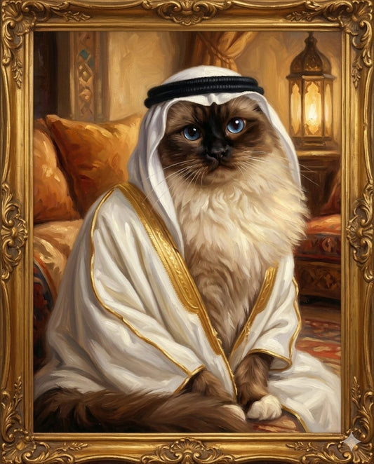 Custom Sheikh-Inspired Pet Masterpiece